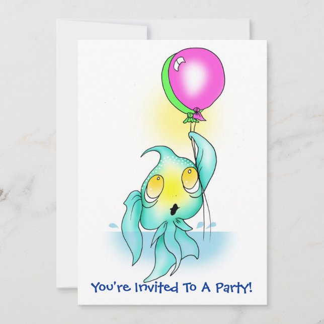 Du är inbjuden till ett party! inbjudningar (Framsida)