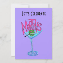 Du är inbjuden till Martini Party! Inbjudan
