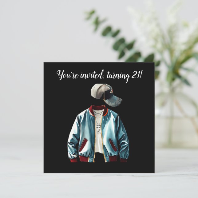 Du är inbjuden, Turning 21! Inbjudningar (Stående Fram)