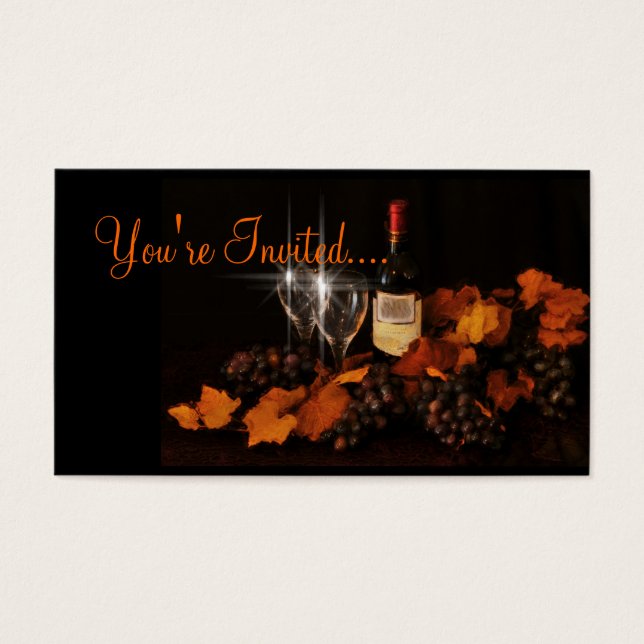 Du är inbjuden.... visitkort (Framsidan)