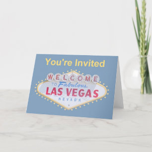Du är inbjudna Las Vegas inbjudankort Inbjudan