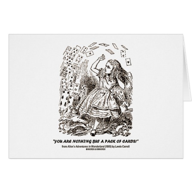 Du är ingenting utom en packe av kort (Framsidan Horizontal)