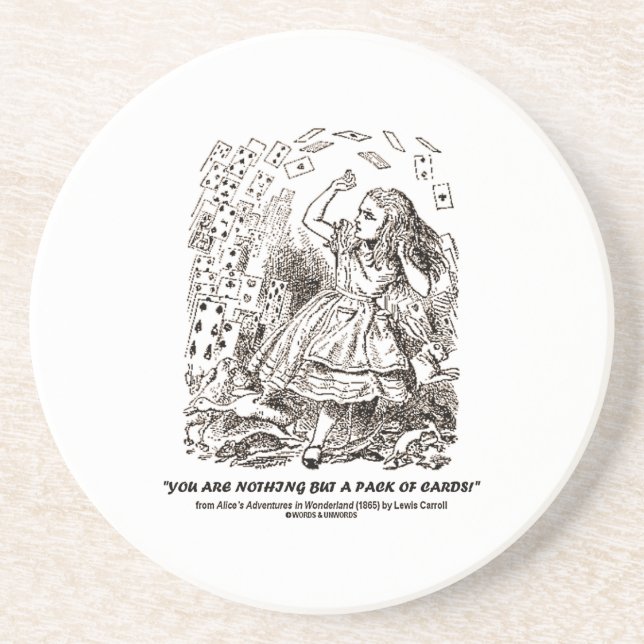 Du är ingenting utom en packe av kort underlägg sandsten (Framsidan)