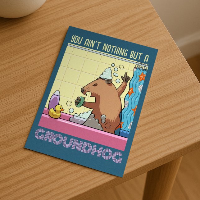 Du är inget annat än en Groundhog som sjunger Marm Vykort (Skapare uppladdad)