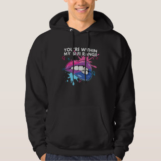 Du är inom mitt Bi Fi-område Bisexuell Bisexualite Hoodie