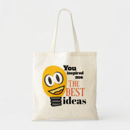 Du är inspirerande med de bästa idéerna tygkasse