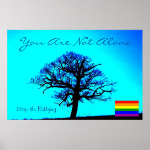 Du är inte Alone/LGBT Poster