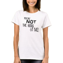 Du är inte chefen av mig! Dam tshirt (2-L)