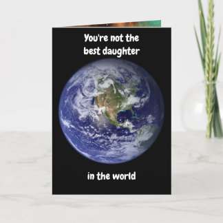 Du är inte den bästa dottern. Kort
