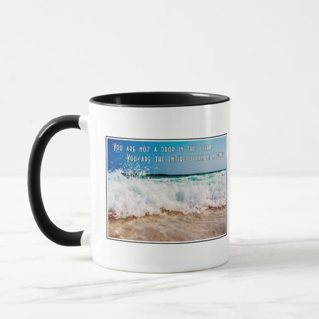 Du är inte en droppe i havet mugg (Vänster)