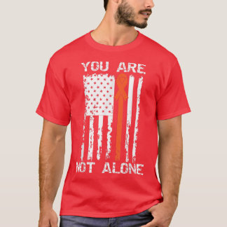 Du är inte Ensam ADHD Awareness American Flagga Or T Shirt