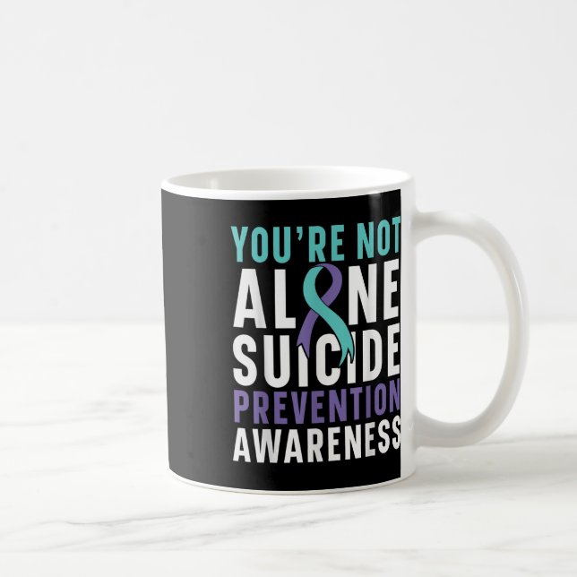 Du är inte ensam Depression Självmordsförebyggande Kaffemugg (Höger)