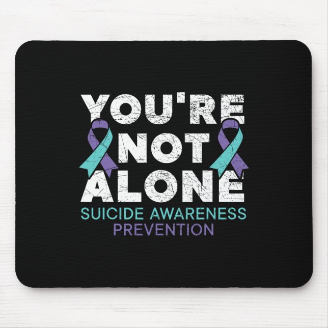 Du är inte ensam Depression Självmordsprevention A Musmatta (Framsidan)