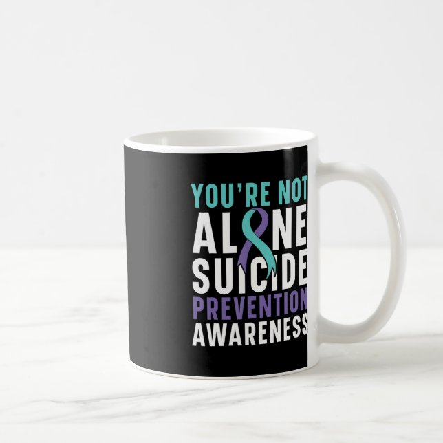 Du är inte Ensam Depression Suicide Prevention Awa Kaffemugg (Höger)