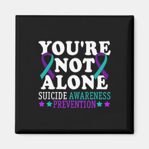 Du är inte Ensam Depression Suicide Prevention Awa Magnet