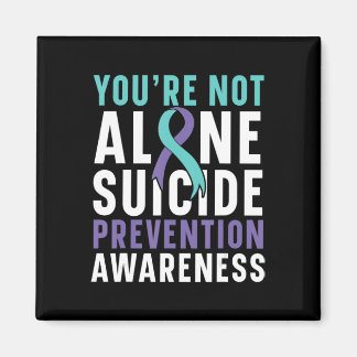 Du är inte Ensam Depression Suicide Prevention Awa Magnet