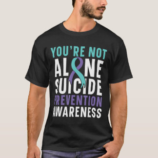 Du är inte Ensam Depression Suicide Prevention Awa T Shirt