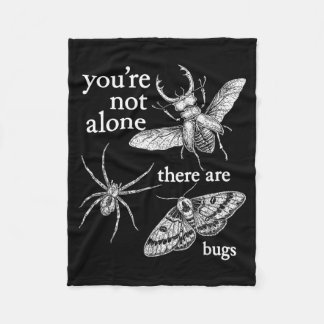 Du är inte ensam Det finns insekter Fleecefilt