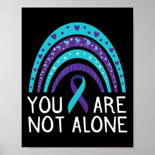 Du är inte Ensam för självmedvetande om psykisk hä Poster