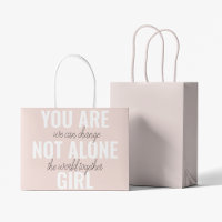 Du är inte Ensam Girl Positive Motivation Citate