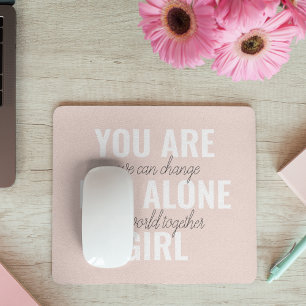 Du är inte Ensam Girl Positive Motivation Citate Musmatta