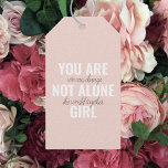 Du är inte Ensam Girl Positive Motivation Citate Presentetikett<br><div class="desc">Du är inte Ensam Girl Positive Motivation Citate</div>