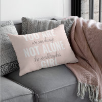 Du är inte Ensam Girl Positive Motivation Citate