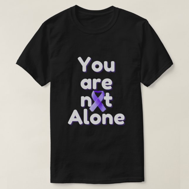 Du är inte ensam Inspirations T-shirt – Komfort, H (Design framsida)