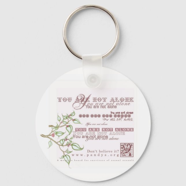 Du är inte ensam nyckelring (Framsida)