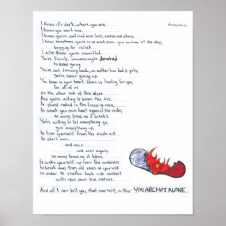 Du är inte Ensam Poster