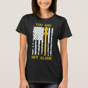 Du är inte Ensam Suicid Prevention Awareness Yel T Shirt