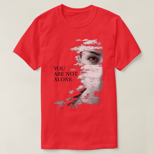 DU ÄR INTE ENSAM T SHIRT (Design framsida)