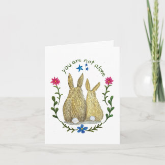 Du är inte ensam välkomstkort kort