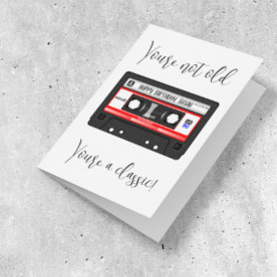 Du är inte gammal Du är ett klassiskt kassettband Kort