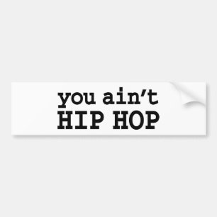 Du är inte HIP HOP Bildekal