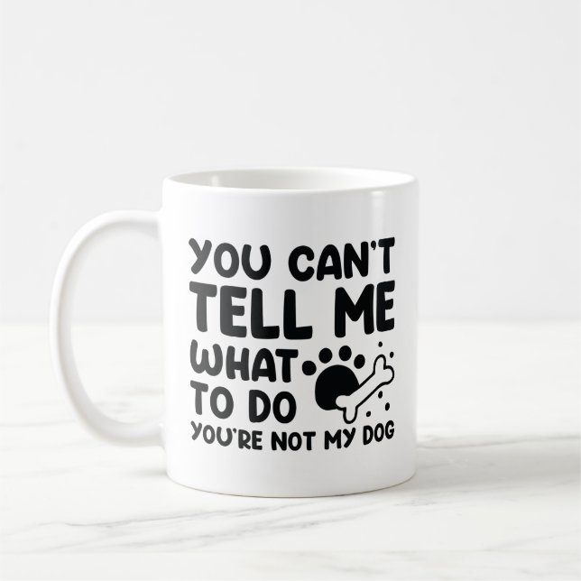Du är inte min Hund Kaffemugg (Vänster)
