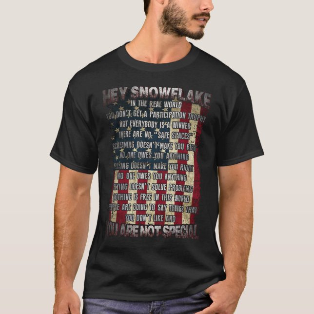Du är inte Speciell America Flagga T Shirt (Framsida)