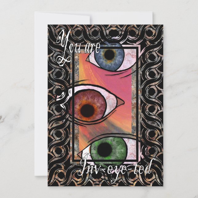 Du är inv-öga-stulen inbjudningar (Framsida)