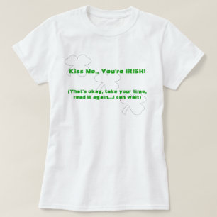 Du är irländare! (dubbla vid sidan) t-shirt