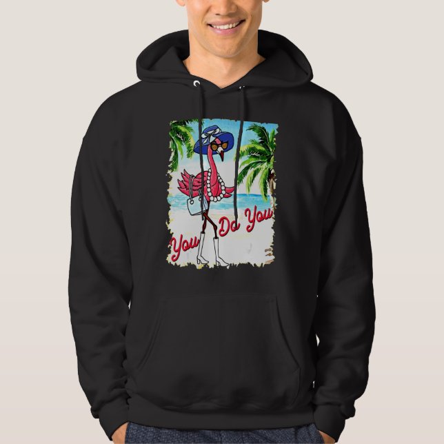 Du är ju rädd för sommarfacation hoodie (Framsida)