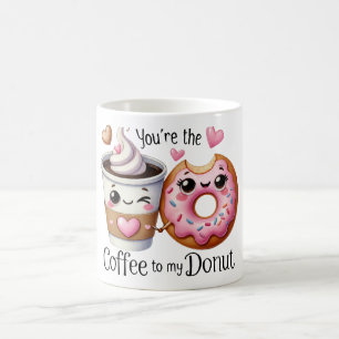 Du är kaffet till min Donut Funny Mug Kaffemugg