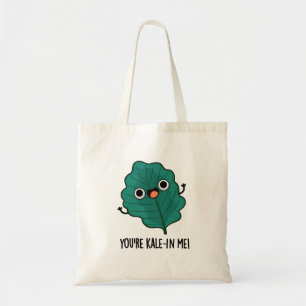 Du är Kale-in Me Funny Veggie Kale Pun Tygkasse
