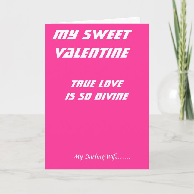 Du är kärlek till mina valentineser. helgkort (Framsida)