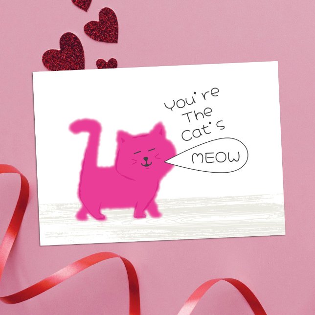 Du är Kattens Jam Mini Barn Valentine-kort Anteckningskort (Skapare uppladdad)