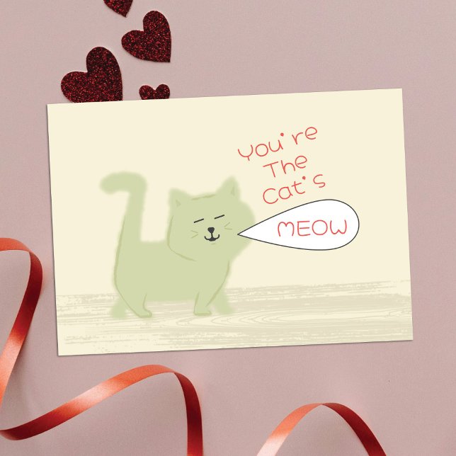 Du är Kattens Jam Mini Barn Valentine-kort Anteckningskort (Skapare uppladdad)