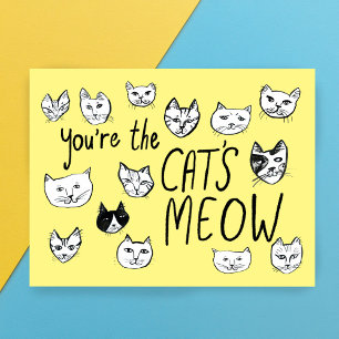DU ÄR KATTENS JÄTTEBRA Cute Kittens Postcard Vykort