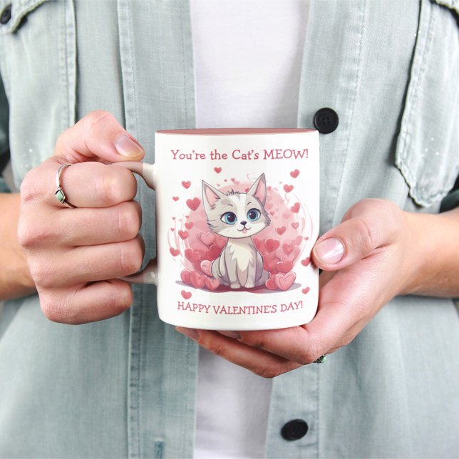 Du är Kattens Meow Valentine Mugg (Skapare uppladdad)