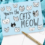 DU ÄR KATTENS MÖJLIGA Kittens Vykort<br><div class="desc">DU ÄR KATTENS MEOW! Lägg till din egen text eller använda som väggkonst i ram eller fäst på en korkboard. Det skulle vara roligt för ett barnrum, som ett födelsedagskort, eller för att belysa någons dag! Du kan också själv välja en bakgrund färg. Kolla in det här roliga kattkortet och...</div>