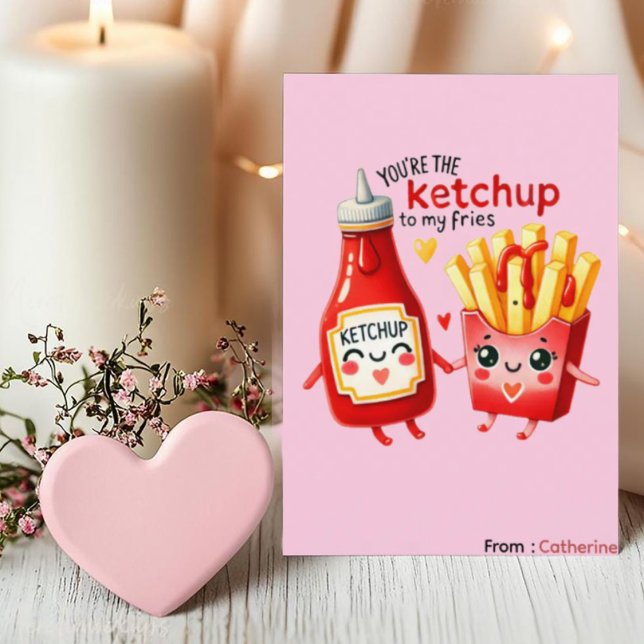 Du är ketchupen till mina pommes friter – min roli julkort (Skapare uppladdad)