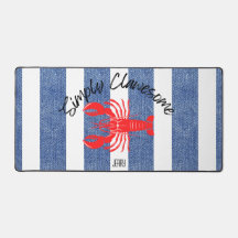 "Du är klenmodig" Red Lobster på Denim Print